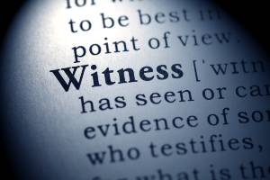 dictionary page with witness