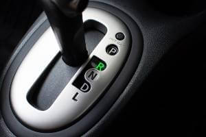 closeup picture of manual gear shift