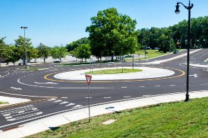 roundabout during sunny day
