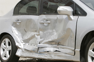 side swipe car accident