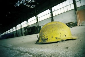 helmet in warehouse