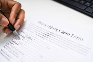 completing a work injury claim form