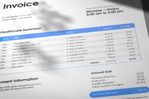 billing statement for hospital visit