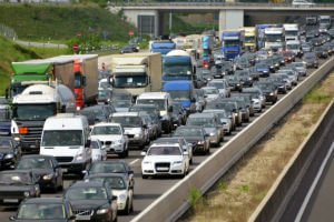 interstate traffic jam