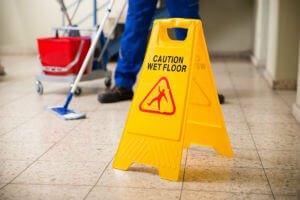 wet floor caution sign