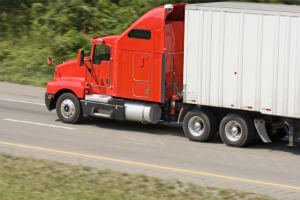 truck traveling on highway