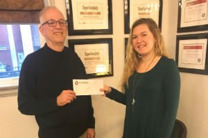 Chuck Schmidt with Alexa Hellein