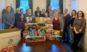 toy donations from staff