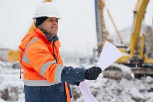 working outside in wintertime