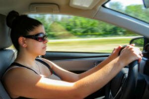 woman on highway during the day
