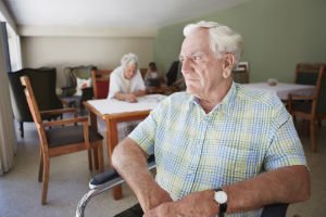 Elderly man in nursing home