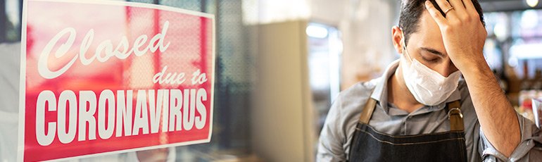 business closure due to COVID-19 sign